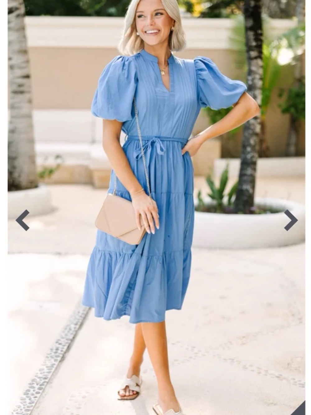 Pinch: On Our Mind Blue Midi Dress size XL - Picture 4 of 12